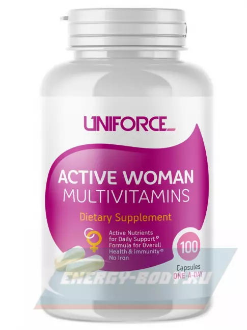  Uniforce Active Woman Multivitamins 100 капсул