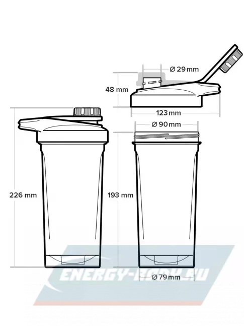  Be First TS 1395 Без Логотипа  с шариком и держателем 700 мл, Серый