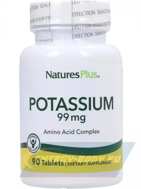 Минералы NaturesPlus Potassium 99 mg 90 таблеток