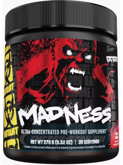 Предтерник Mutant Madness 270 г, Фруктовый пунш