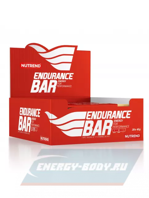 Батончик энергетический NUTREND ENDURANCE BAR 20 x 45 г, Ягодный микс