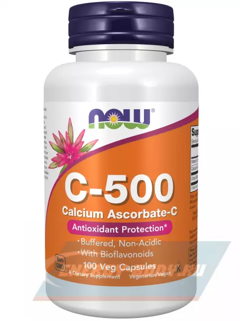  NOW FOODS C-500 Calcium Ascorbate-C 100 веган капсул