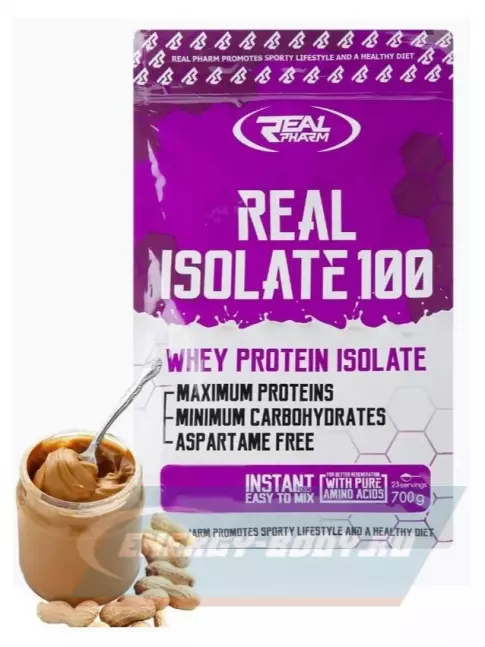  Real Pharm Real Isolate 100 700 г, Арахисовая паста