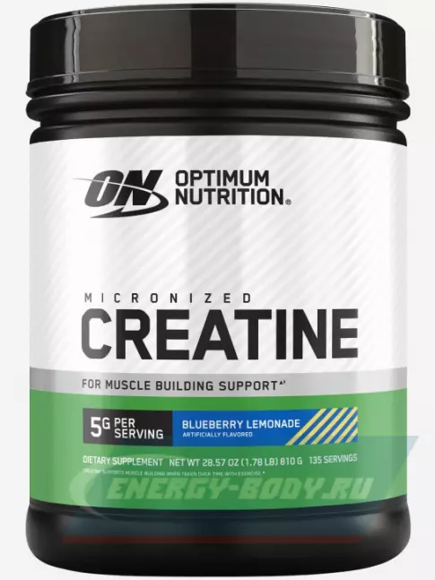  Optimum Nutrition Creatine Micronized Powder 810 г, Черничный лимонад