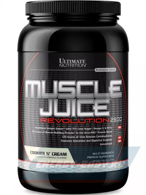 Гейнер Ultimate Nutrition Muscle Juice Revolution 2600 2120 г, Печенье - Крем