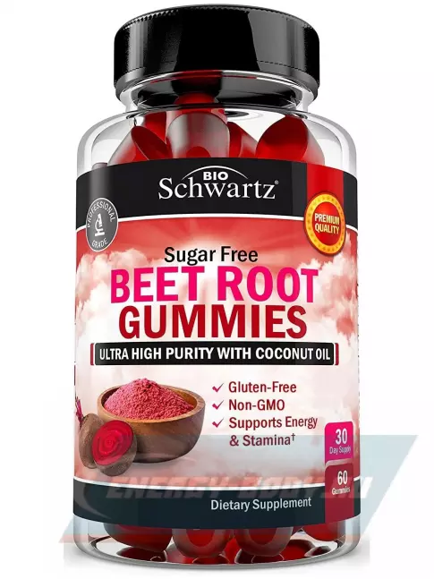  BioSchwartz Beet Root Gummies 60 жевательных таблеток