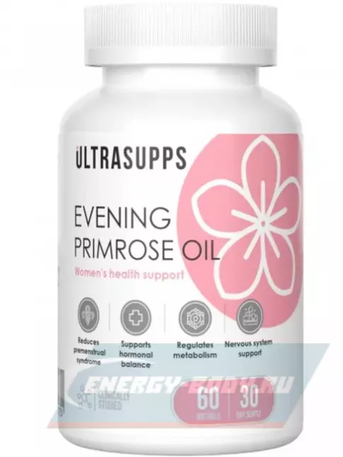  UltraSupps Evening primrose oil 60 капсул