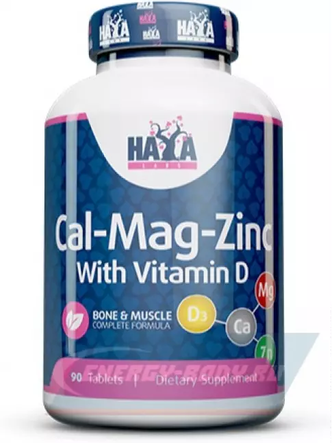 Haya Labs Calcium Magnesium & Zinc with Vitamin D 90 таблеток Haya Labs Calcium Magnesium & Zinc with Vitamin D 90 таблеток