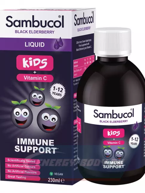  Sambucol Kids+Vit C Liquid 230 мл