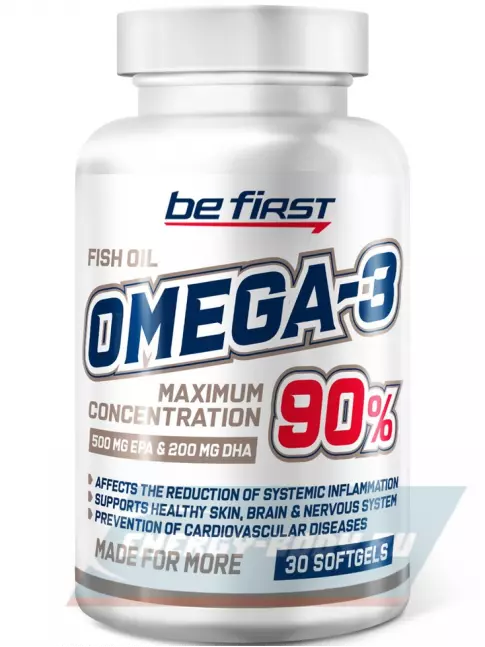 Omega 3 Be First Omega-3 90% MAXIMUM CONCENTRATION 30 гелевых капсул