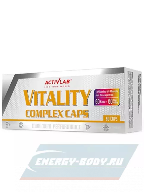  ActivLab Vitality Complex 60 капс 60 капсул, нейтральный
