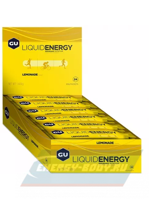 Энергетический гель GU ENERGY GU Liquid Enegry Gel no caffeine 12 x 60 г, Лимонад