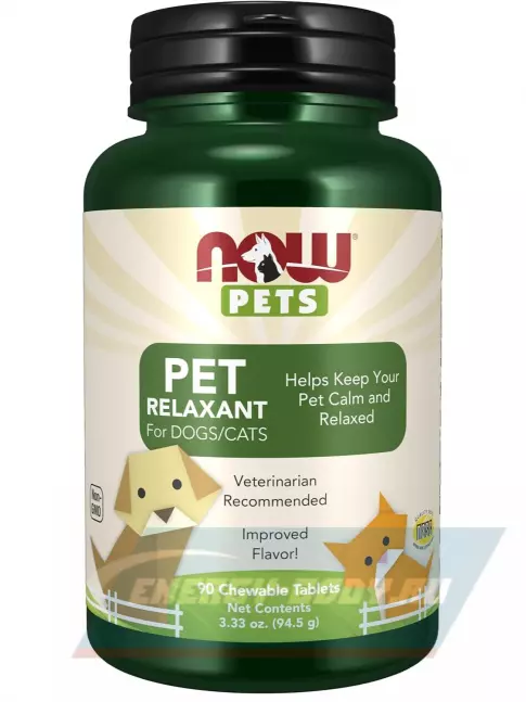  NOW FOODS Pet Relaxant 90 жевательных таблеток