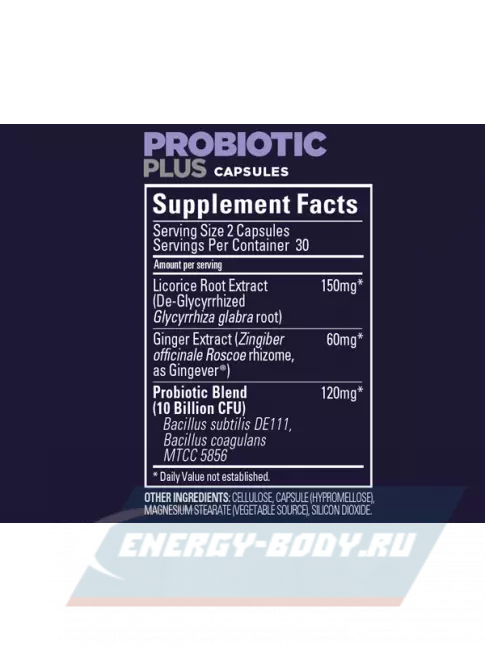  GU ENERGY Probiotic Plus 60 капсул