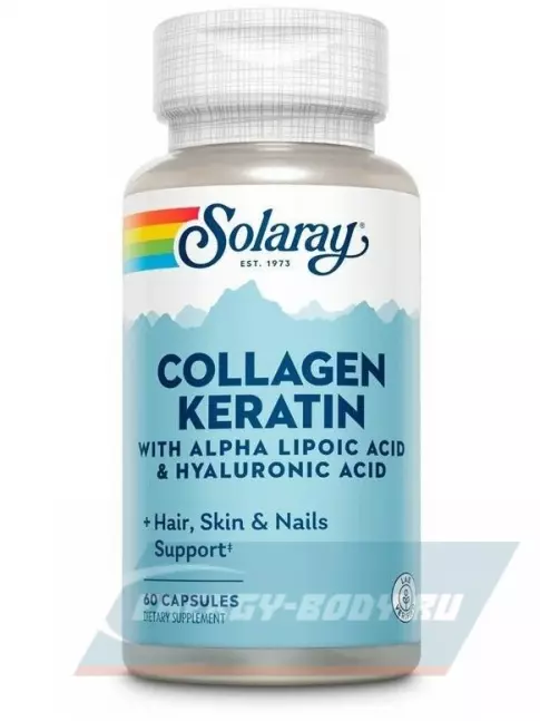 COLLAGEN Solaray Collagen Keratin 60 капсул COLLAGEN Solaray Collagen Keratin 60 капсул