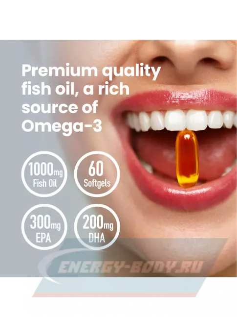 Omega 3 VP Laboratory STRONG OMEGA 3 60 капсул