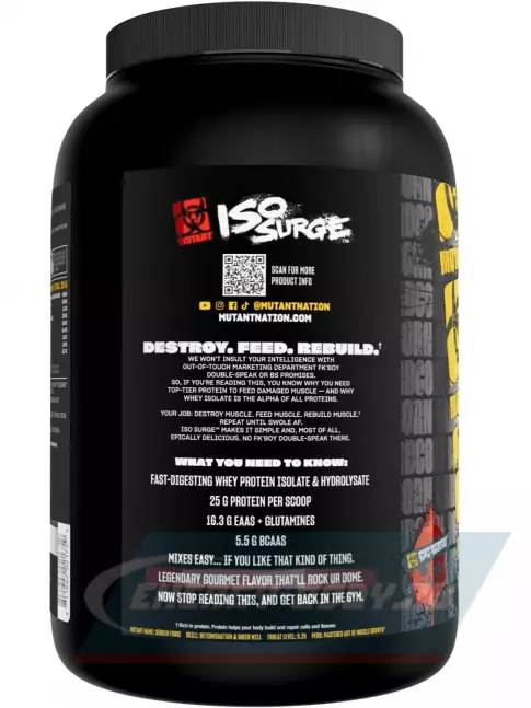  Mutant Iso Surge 727 г, Тройной шоколад