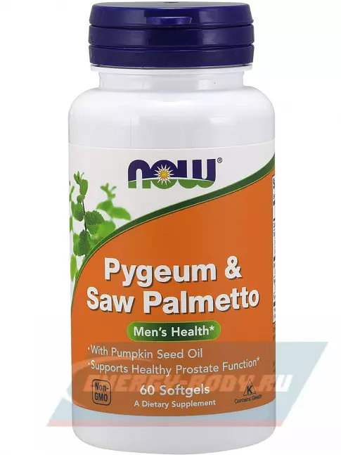  NOW FOODS Pygeum & Saw Palm Extract 60 гелевые капсулы