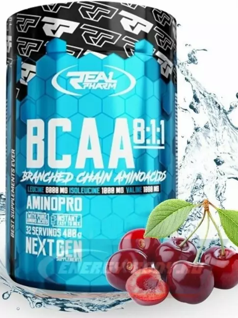 ВСАА Real Pharm BCAA 8:1:1 400 г, Вишня