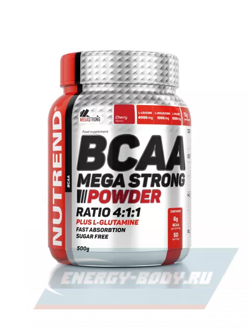 ВСАА NUTREND BCAA MEGA STRONG 4:1:1 500 г, Вишня