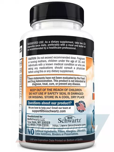  BioSchwartz Mens multivitamin 60 вегетарианских капсул
