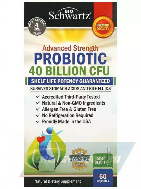  BioSchwartz Probiotic Advanced Strength 60 капсул