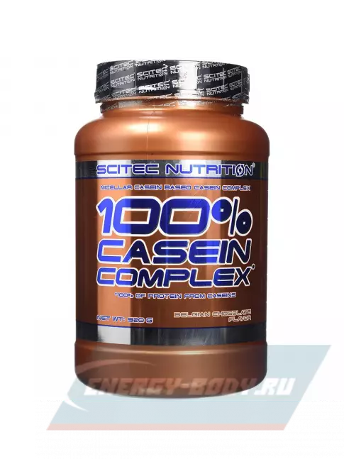  Scitec Nutrition 100% Casein Complex 920 г, Бельгийский шоколад