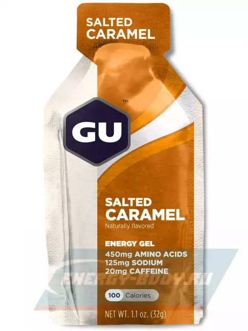Энергетический гель GU ENERGY GU Original Energy Gel 20mg caffeine 32 г, Соленая карамель