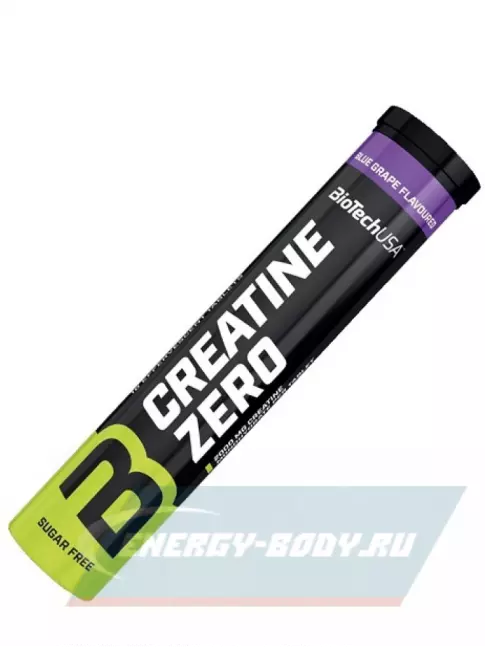  BioTechUSA Creatine Zero Effervescent tablet 18 таблеток, Виноград