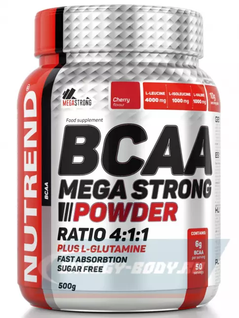 ВСАА NUTREND BCAA MEGA STRONG 4:1:1 500 г, Вишня