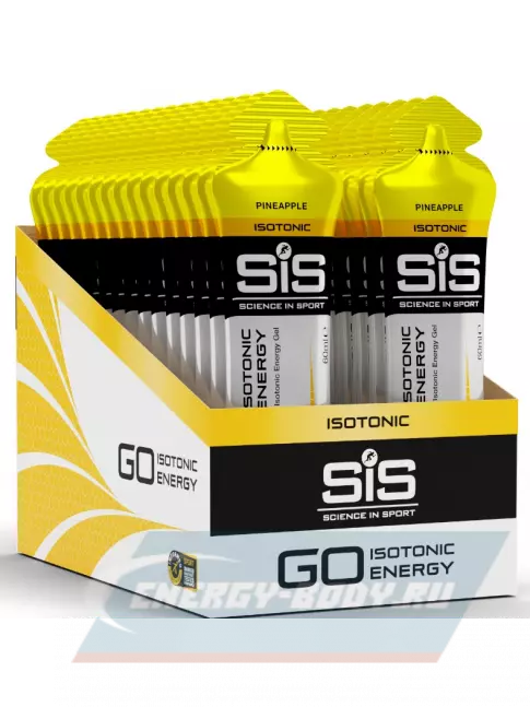 Энергетический гель SCIENCE IN SPORT (SiS) GO Isotonic Energy Gels 30 x 60 мл, Ананас Энергетический гель SCIENCE IN SPORT (SiS) GO Isotonic Energy Gels 30 x 60 мл, Ананас