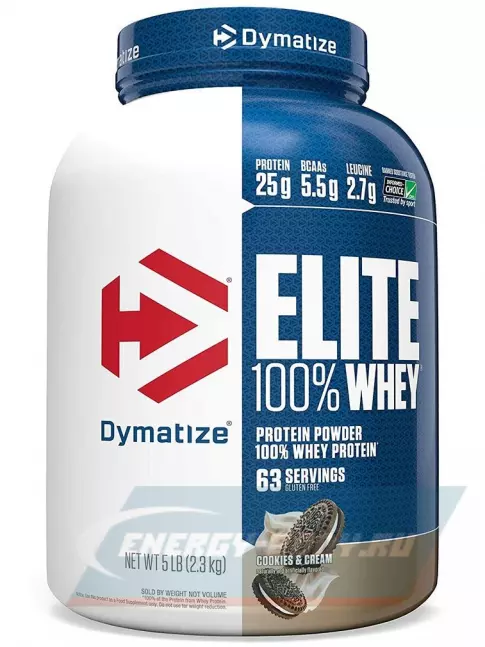  Dymatize Elite Whey 100% 2300 г, Бисквит со сливками