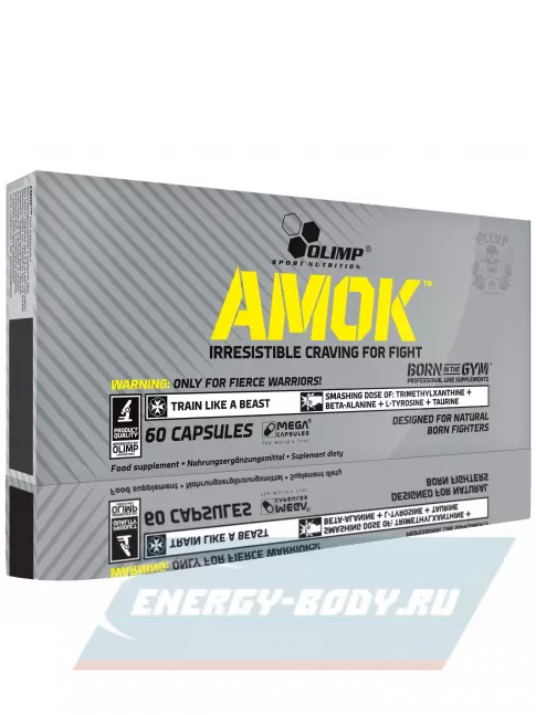 Предтерник OLIMP Amok 60 капсул, Натуральный