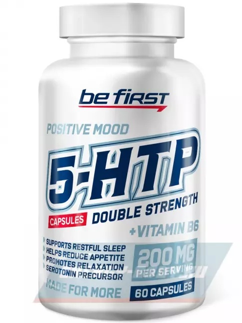  Be First 5-HTP(5-хтп) 200 MG + B6 DOUBLE STRENGTH 60 капсул