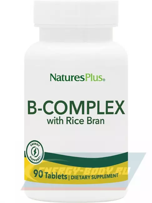  NaturesPlus B-Complex with Rice Bran 90 таблеток