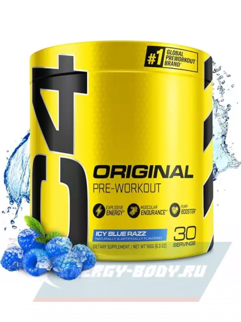 Предтерник Cellucor C4 Pre-Workout 180 г, Голубая малина