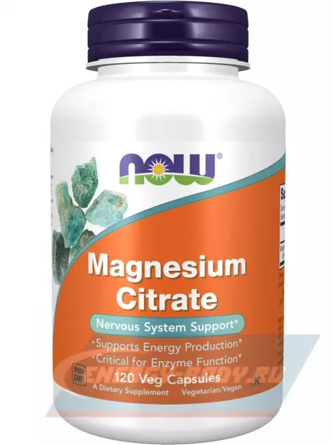  NOW FOODS Magnesium Citrate 120 веган капсул