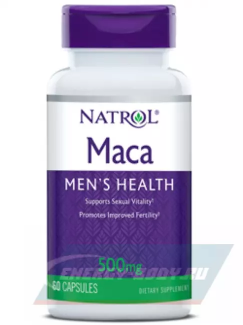  Natrol Maca 500 мг 60 капсул, Нейтральный