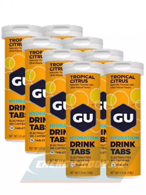  GU ENERGY GU HYDRATION DRINK TABS 8 x 12 таб, тропический цитрус