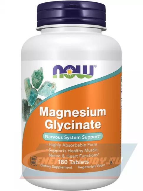  NOW Foods Magnesium Glycinate 180 таблеток
