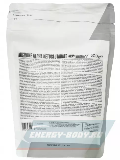  Myprotein AAKG 500 г, Нейтральный