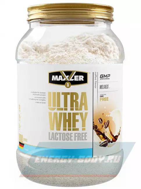 MAXLER Ultra Whey Lactose Free 900 г, Кофе MAXLER Ultra Whey Lactose Free 900 г, Кофе