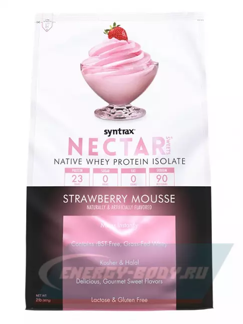  SYNTRAX Nectar Sweets 907 г, Клубника со Сливками
