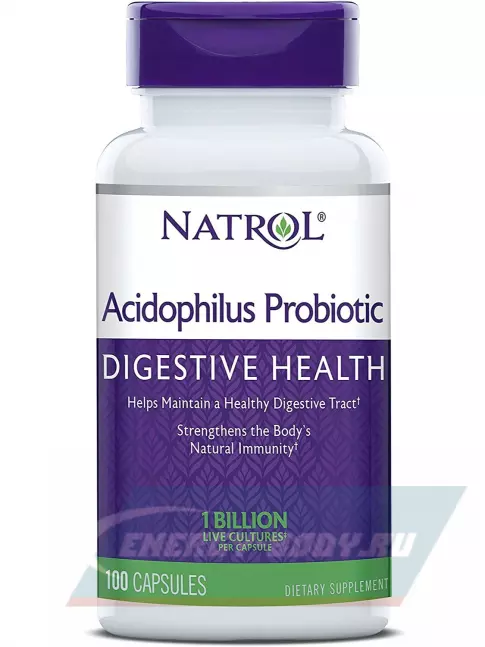  Natrol Acidophilus Probiotic 100 mg 100 капсул