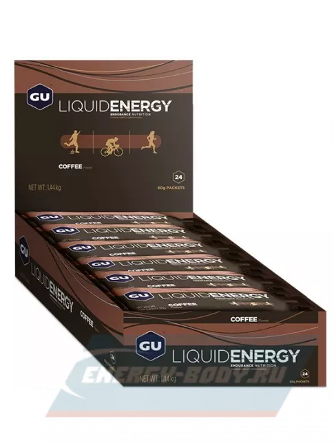 Энергетический гель GU ENERGY GU Liquid Enegry Gel 40mg caffeine 12 x 60 г, Кофе