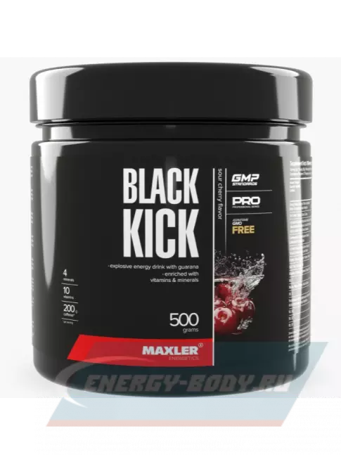 Энергетик MAXLER Black Kick 500 г, Кола