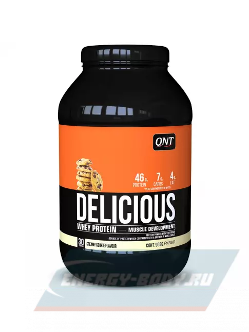  QNT DELICIOUS WHEY PROTEIN POWDER 908 г, Печенье с Кремом