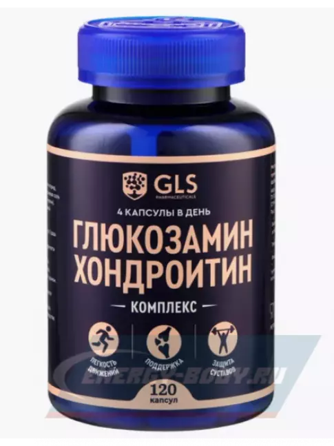 Суставы, связки GLS pharmaceuticals Глюкозамин Хондроитин 120 капсул