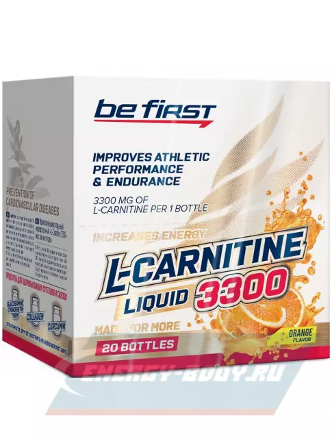 L-Карнитин Be First L-Carnitine Liquid 3300 mg 20 х 25 мл, Апельсин