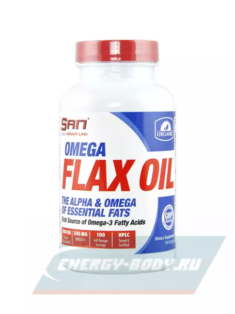 Omega 3 SAN Omega Flax Oil 100 капсул